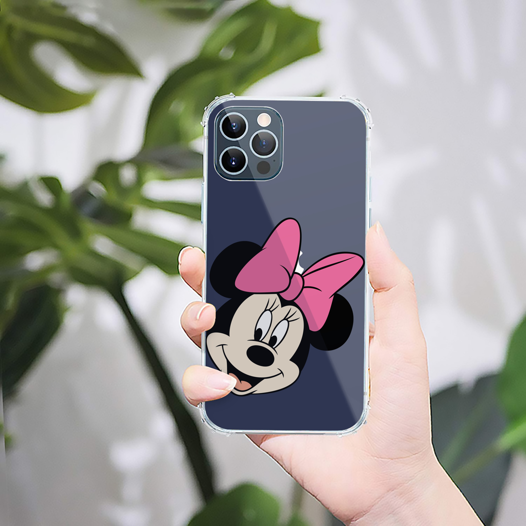（画像用） ミッキーマウス Mickey Mouse 【iPhone 12シリーズ対応】透明スマホケース（クリアソフトケース）